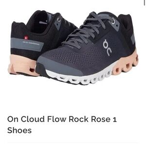 On Cloud flow Running Shoes - Rock Rose 1